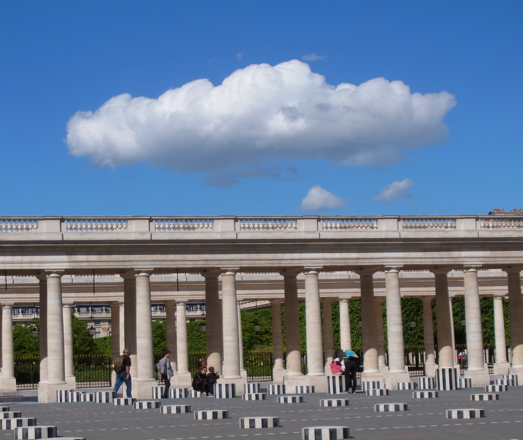 Les colonnes de Buren au Jardin du Palais royal