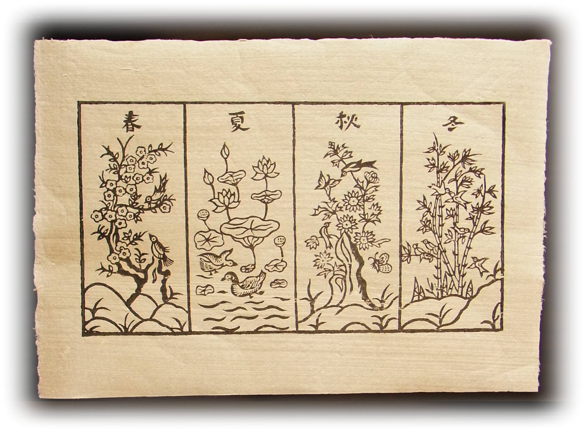Dong Ho village painting: Four season