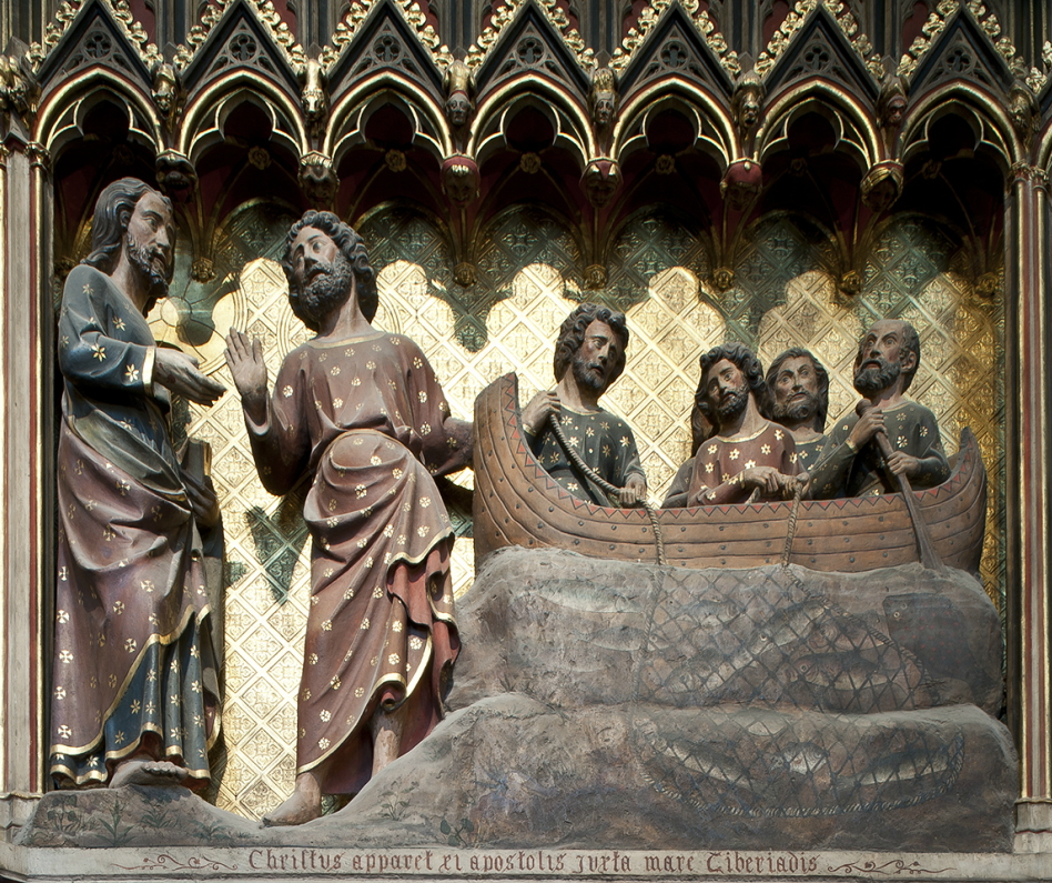La clôture du chœur de Notre-Dame de Paris - the appearance of Christ to the apostles on the shore of the sea of Tiberias